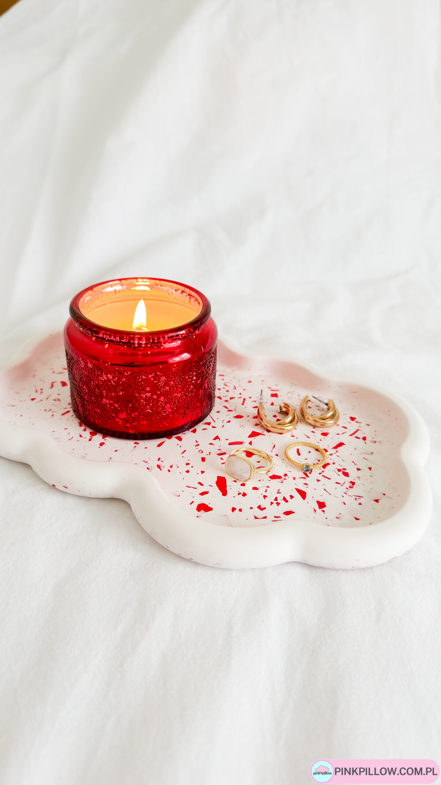 Chmurkowa podstawka z gipsu, lastryko - obrazek 2