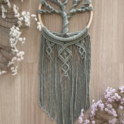 Drzewo Życia Łapacz snów na obręczy - Kolor Szałwia