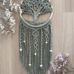 Makrama Drzewo Życia - Kolor Szałwia