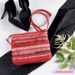 Czerwona Torebka z Włóczki