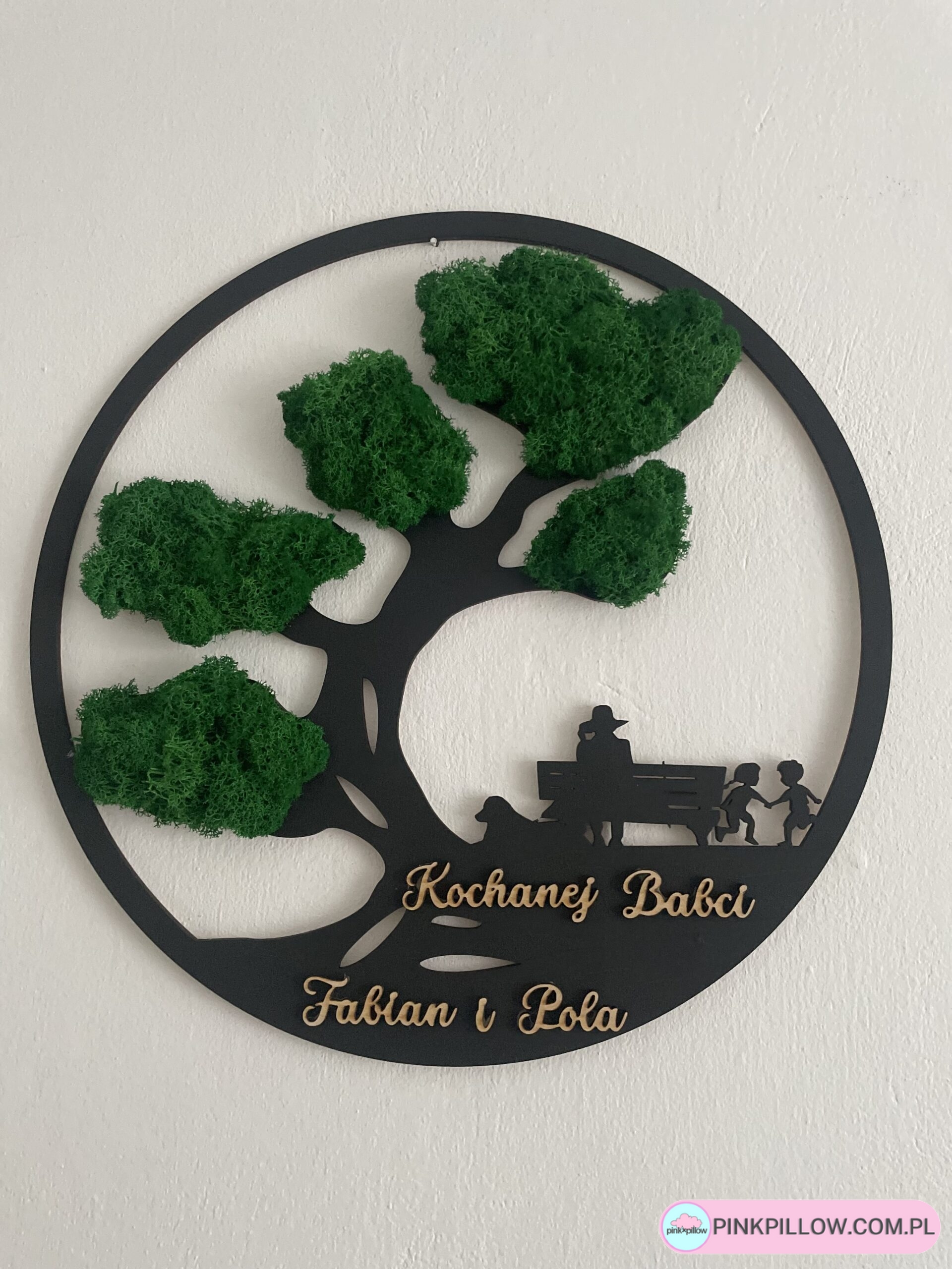 Obraz z Chrobotkiem z dedykacją dla Babci i Dziadka