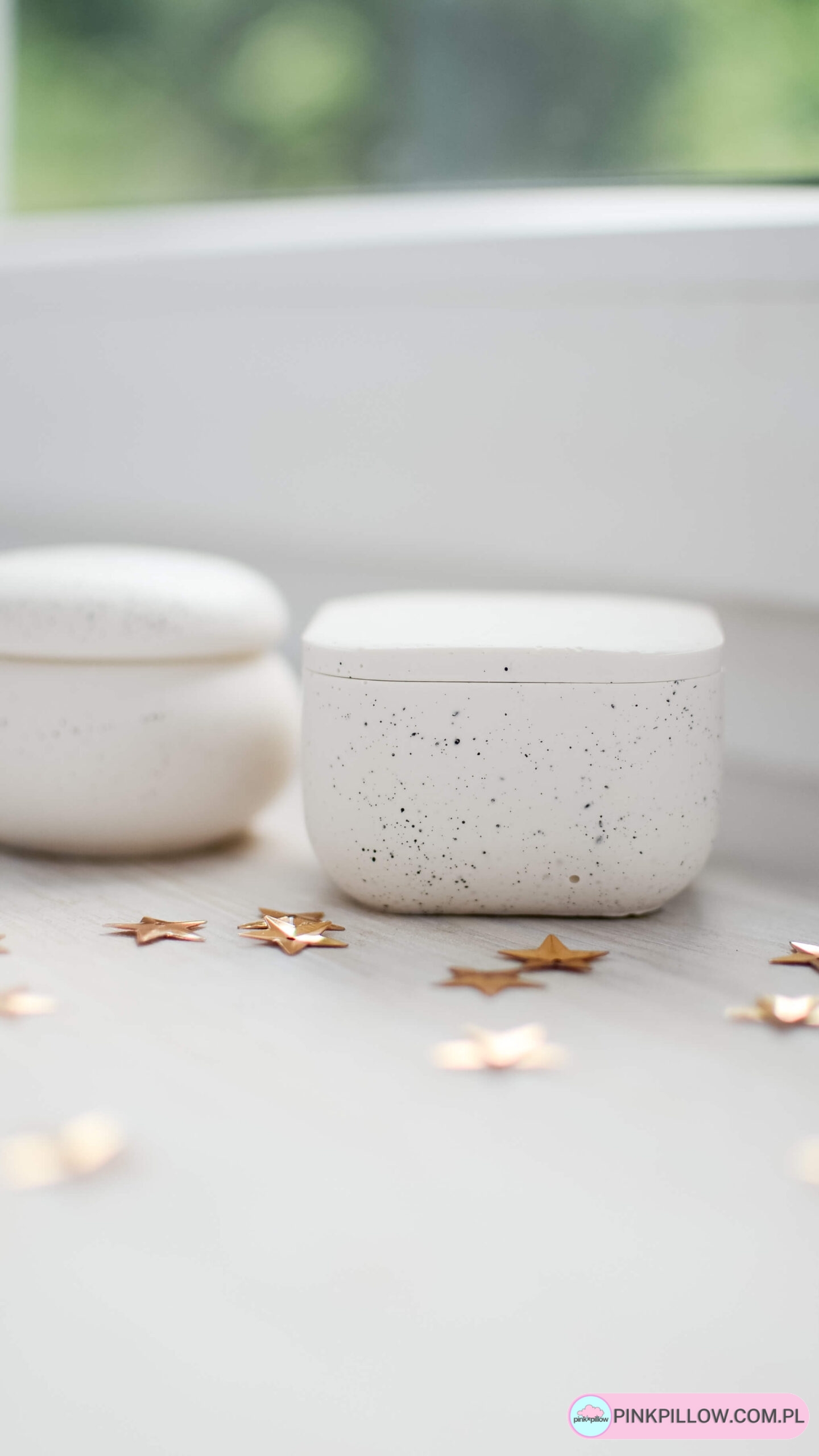 Zestaw trzech Pudełeczek z gipsu - Pojemnik 2