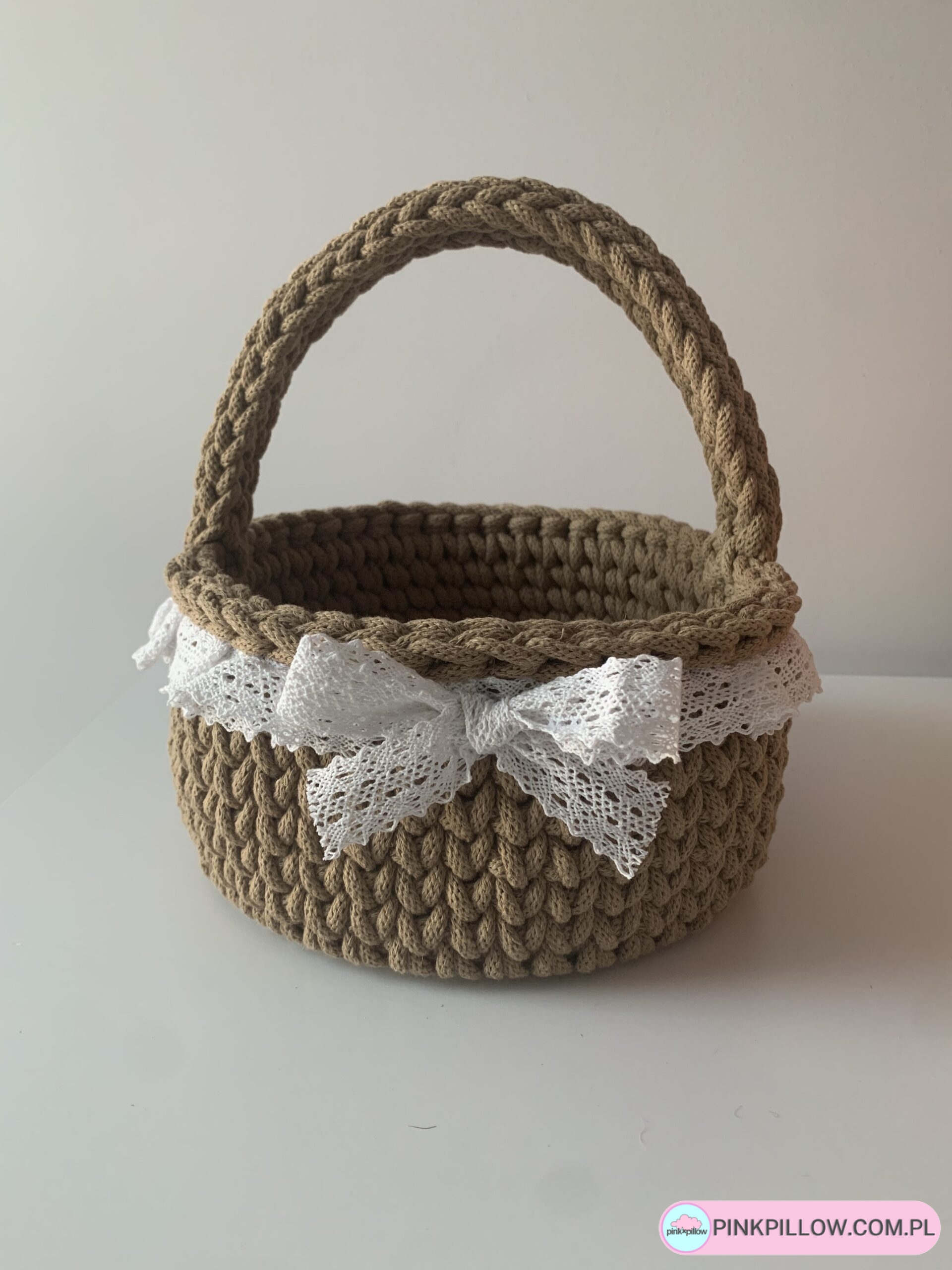 Koszyk Wielkanocny ze sznurka