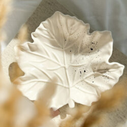 Gipsowa Podstawka Liść Klonu