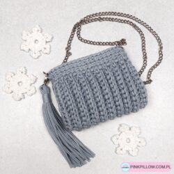 Mała Torebka na łańcuszku - Wzór Diuna - Różne Kolory