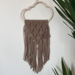 Ozdobna Chmurka na ścianę - Kolor Brązowy