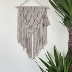 Makrama Pleciona - Kolor Jasno Szara