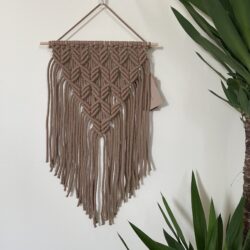 Makrama ozdobna na ścianę - Kolor Brązowy