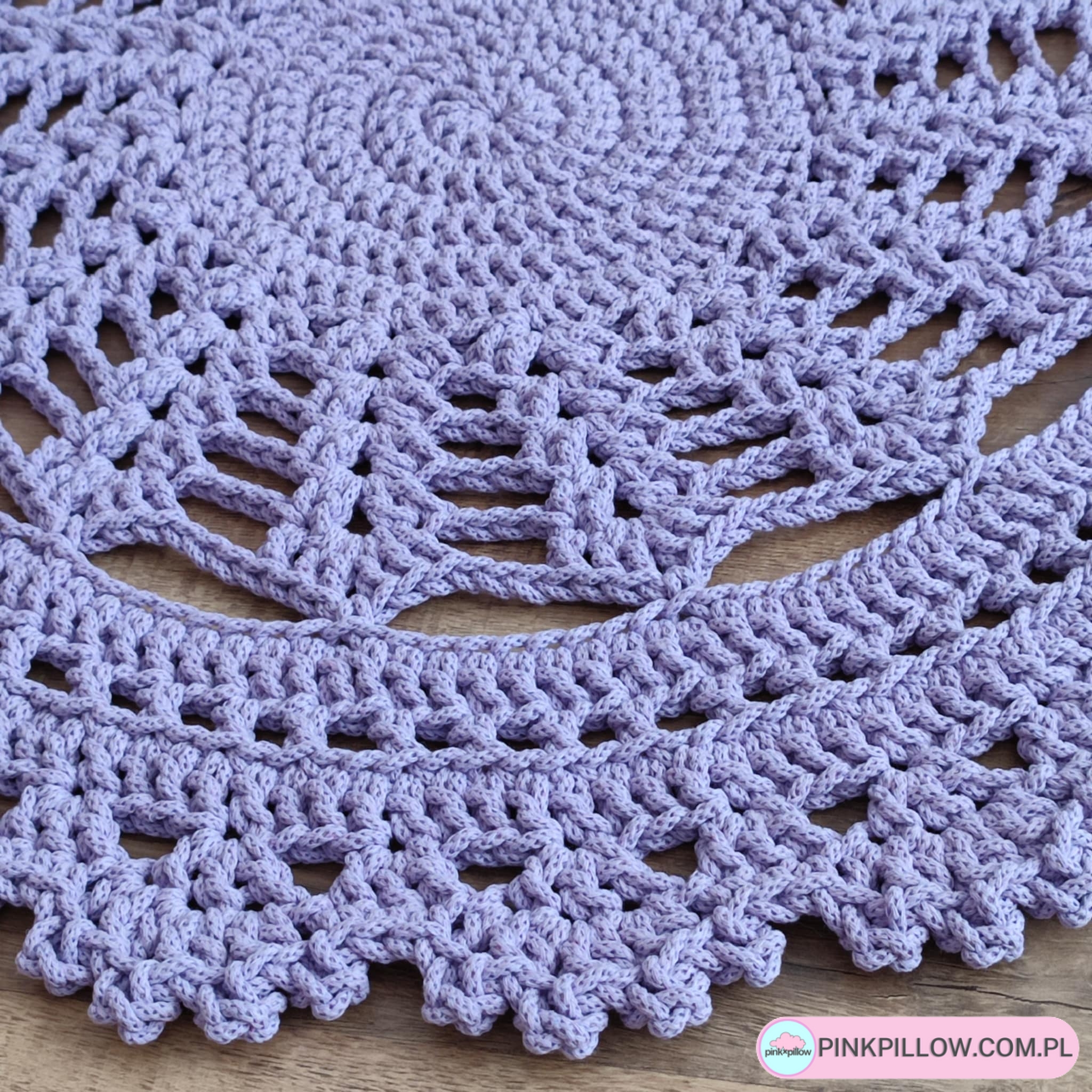 Wzorzysty Dywan ażurowy 90 cm - Różne Kolory - obrazek 3