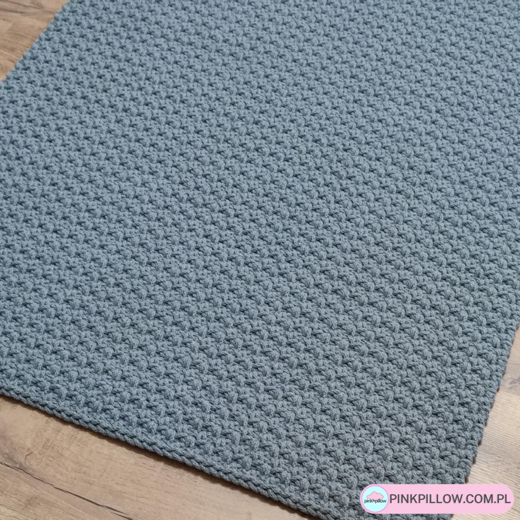 Dywan prostokątny ze sznurka bawełnianego - Zbliżenie na splot