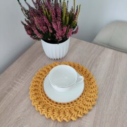 Podkładka szydełkowa boho 26 cm - Różne Kolory