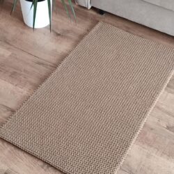 Prostokątny Dywan 60x110 cm ze sznurka - Kolor Karmel