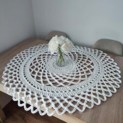 Serweta szydełkowa ze sznurka bawełnianego 95 cm - Różne Kolory