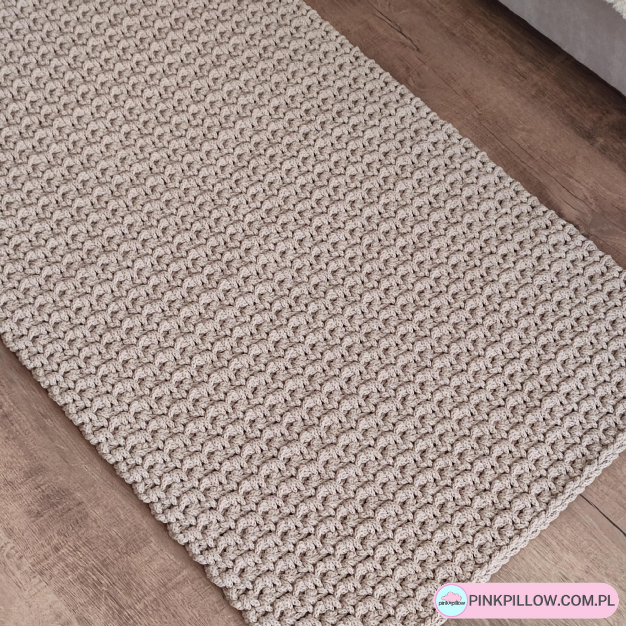 Dywan Prostokątny na szydełku - Widok z bliska