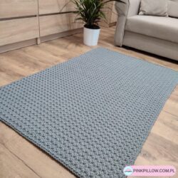 Prostokątny Dywan 90x150 cm - Kolor Szary