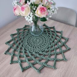 Serweta szydełkowa ze sznurka dekoracyjna 50 cm - Różne Kolory