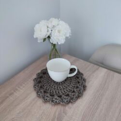 Mała Podkładka ze sznurka pod kubki - Średnica 26 cm - Różne Kolory