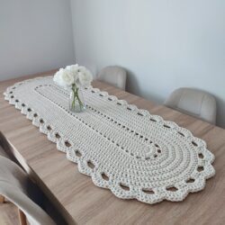Bieżnik sznurkowy, bawełniany na stół - Wymiary 50x150 cm - Różne Kolory