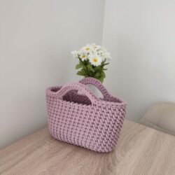 Koszyk do ręki ze sznurka 25x20 cm - Różne Kolory