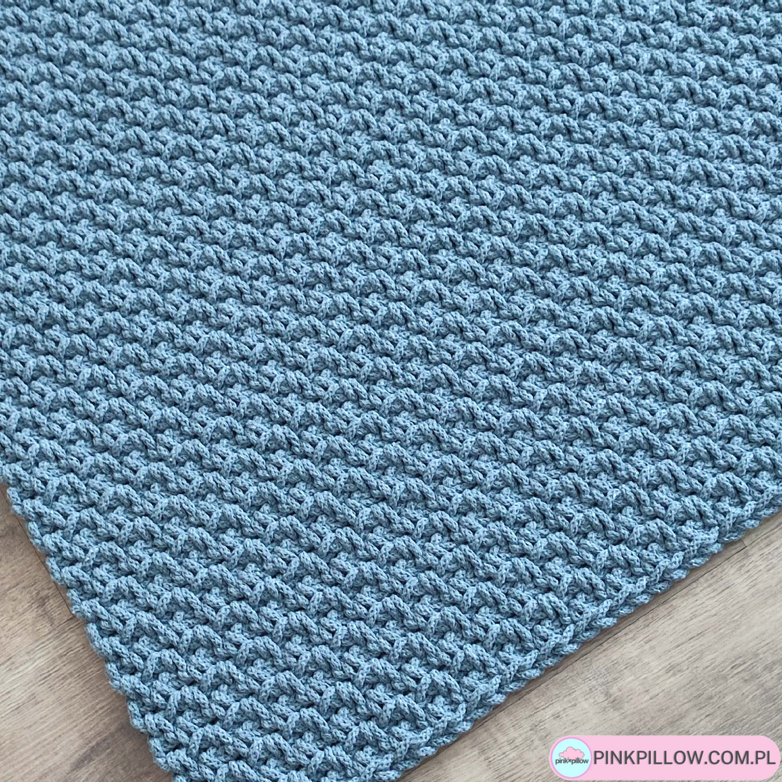 Dywan na szydełku Prostokątny ze sznurka - Wymiary 90x130 cm - Różne Kolory - obrazek 2