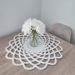 Serweta ze sznurka ozdobna szydełkowa 55 cm - Różne Kolory