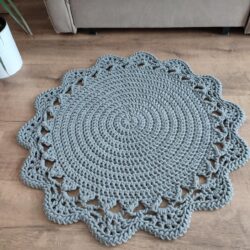 Dywanik Łazienkowy okrągły 80 cm - Kolor Szary