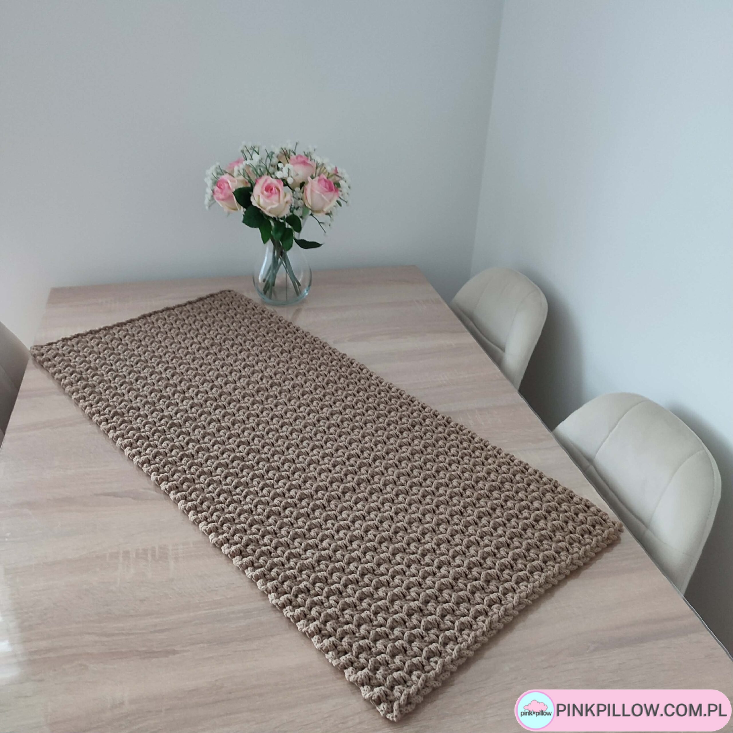 Bieżnik ze sznurka Prostokątny 40x90 cm - Różne Kolory - obrazek 2