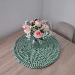 Podkładka szydełkowa ze sznurka boho 55 cm - Różne Kolory