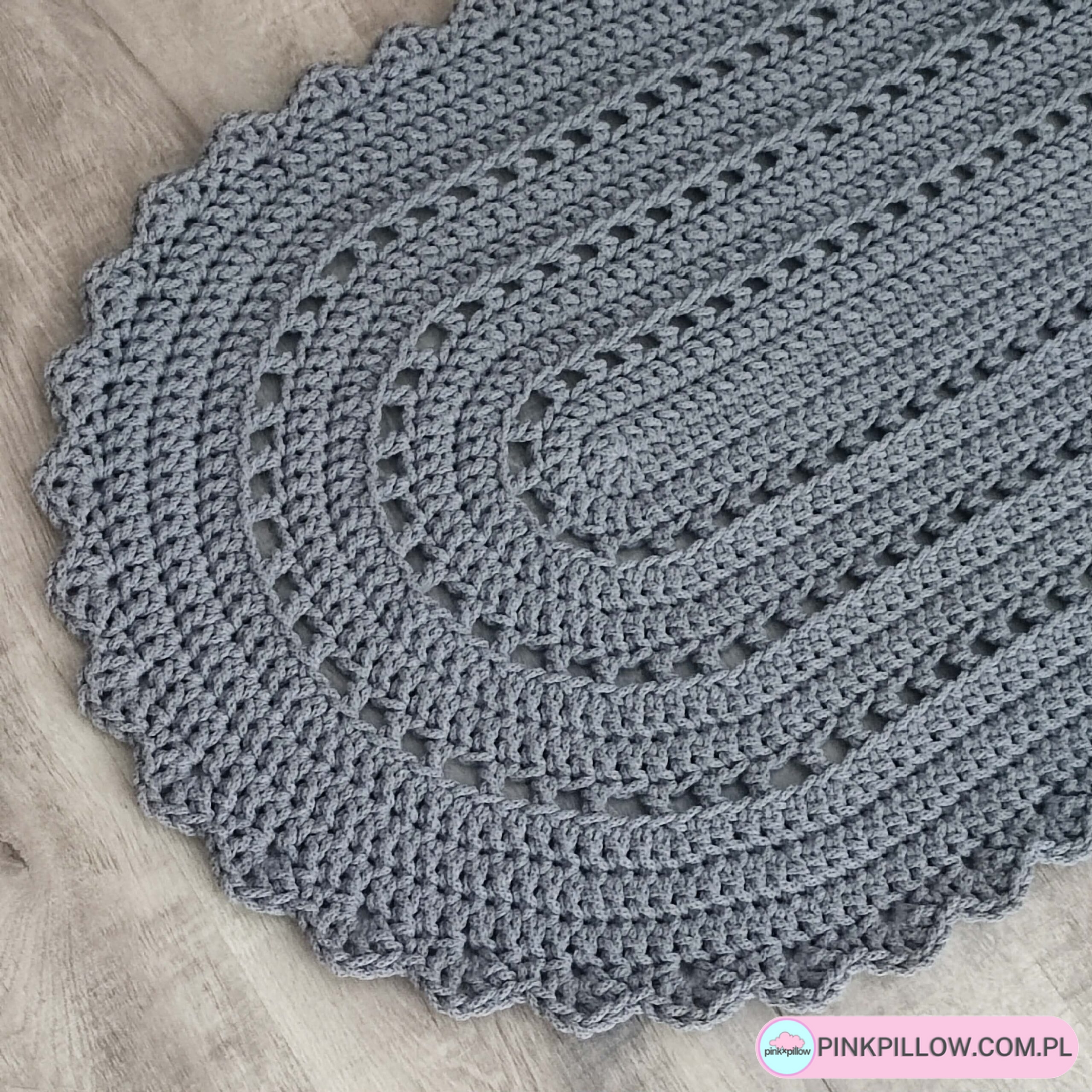 Dywan owalny ze sznurka szydełkowy - Wymiary 70x120 cm - Różne Kolory - obrazek 3