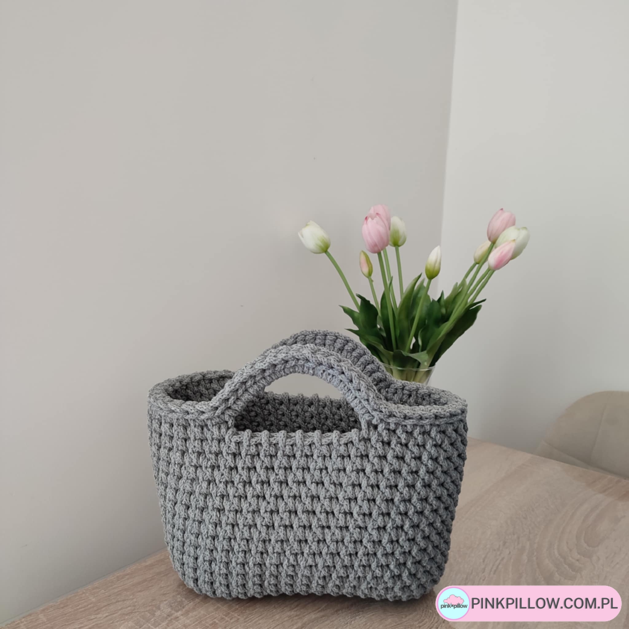 Mała Torebeczka ze sznurka 25x20 cm - Różne Kolory - obrazek 2