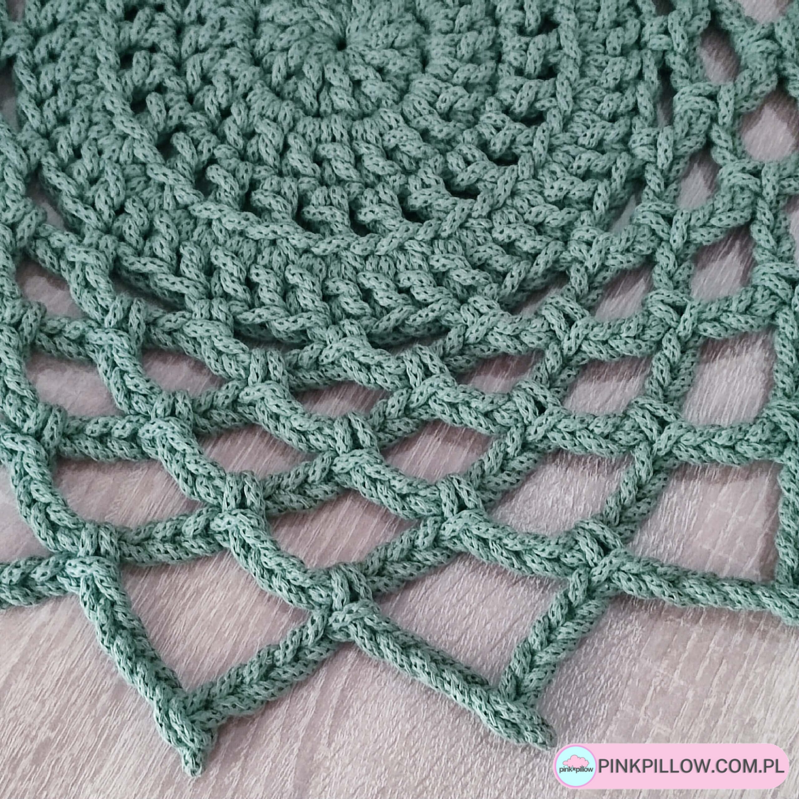 Serweta szydełkowa ze sznurka dekoracyjna 50 cm - Różne Kolory - obrazek 3