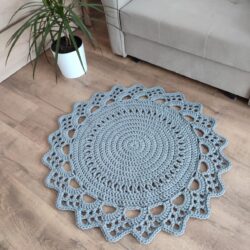 Dywanik Dekoracyjny okrągły 90 cm - Kolor Szary