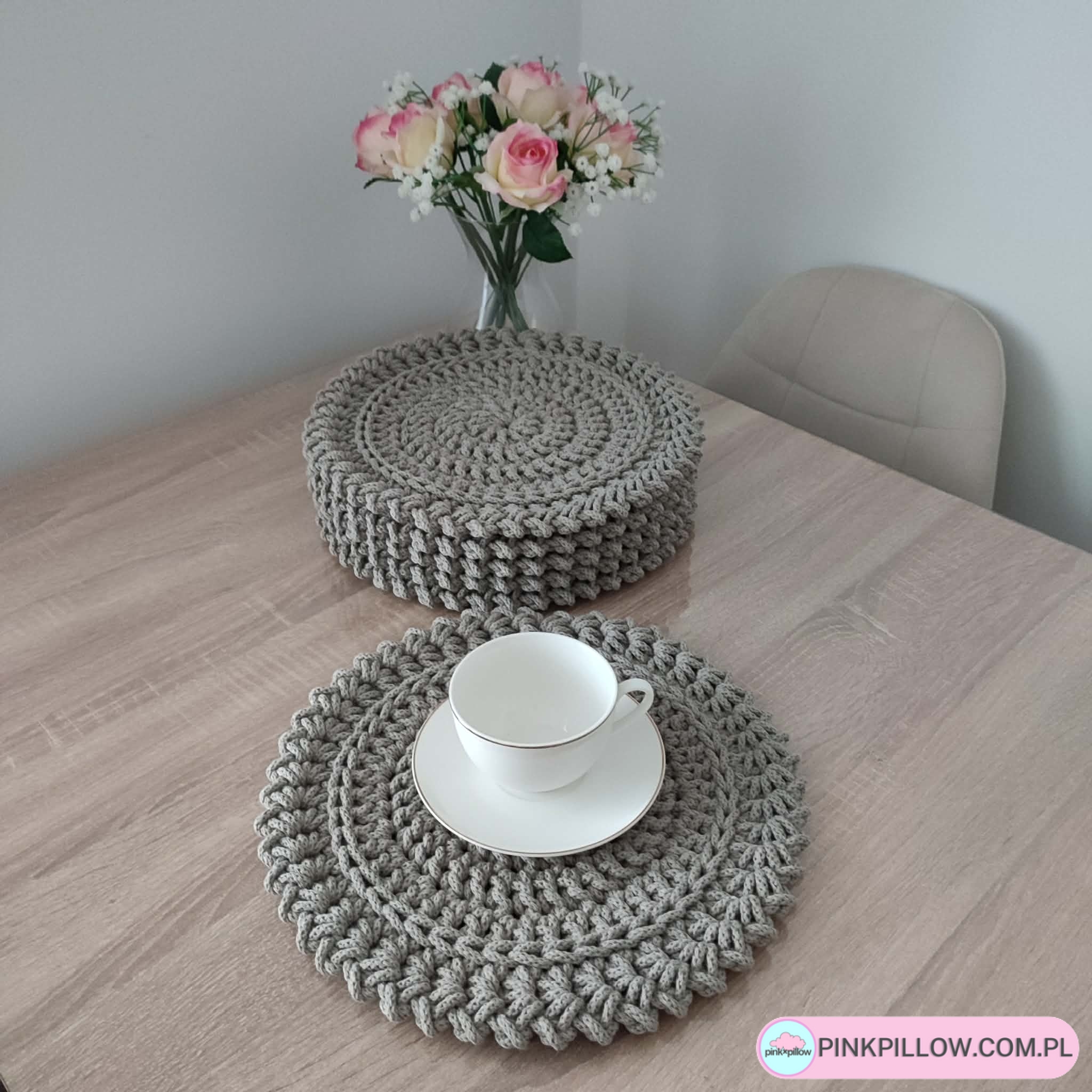 Komplet Podkładek pod talerze 6 szt - Średnica 32 cm - Różne Kolory - obrazek 2