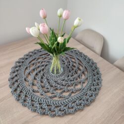 Serweta bawełniana - Średnica 60 cm - Kolor Szary