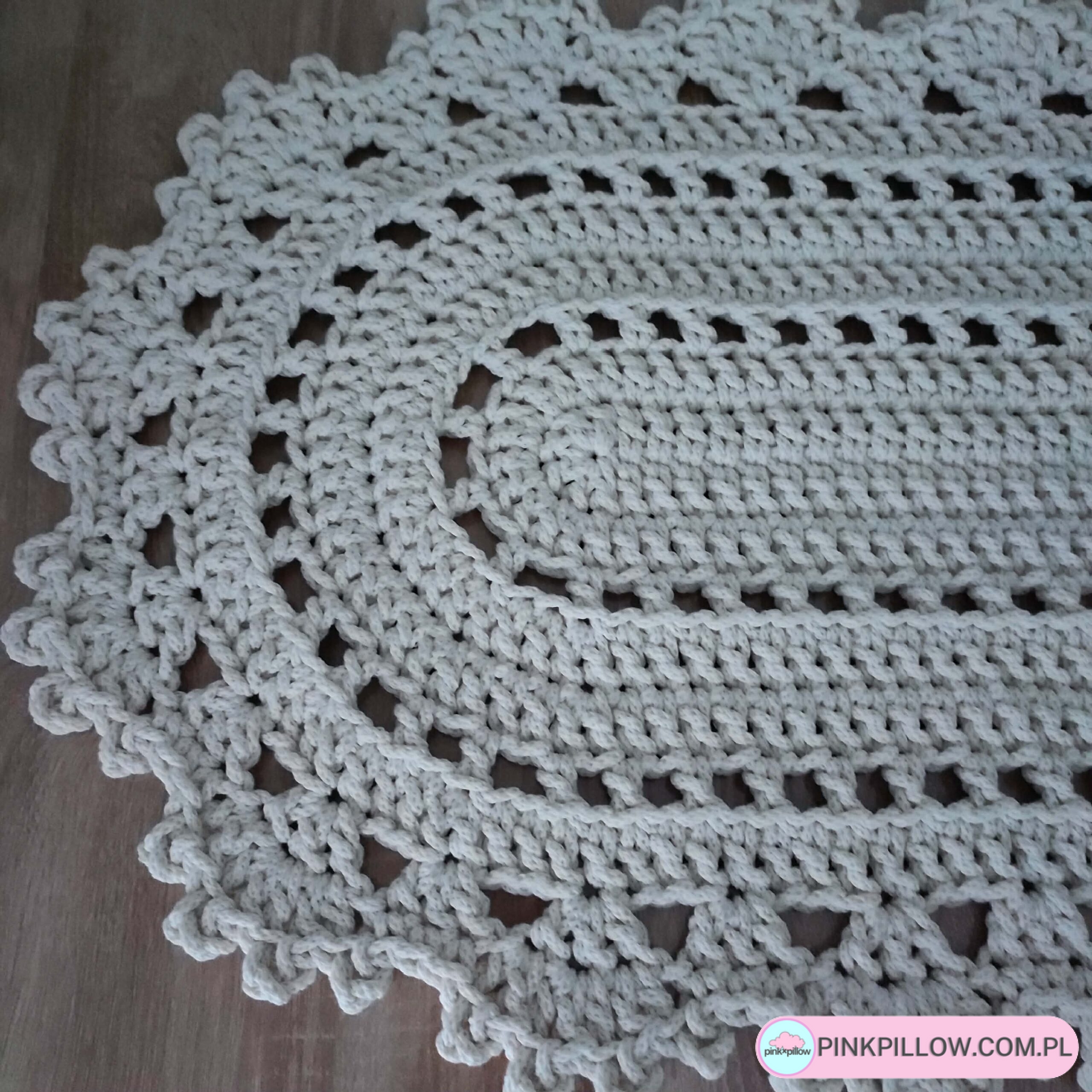 Bieżnik owalny szydełkowy ze sznurka 50x100 cm - Różne Kolory - obrazek 3