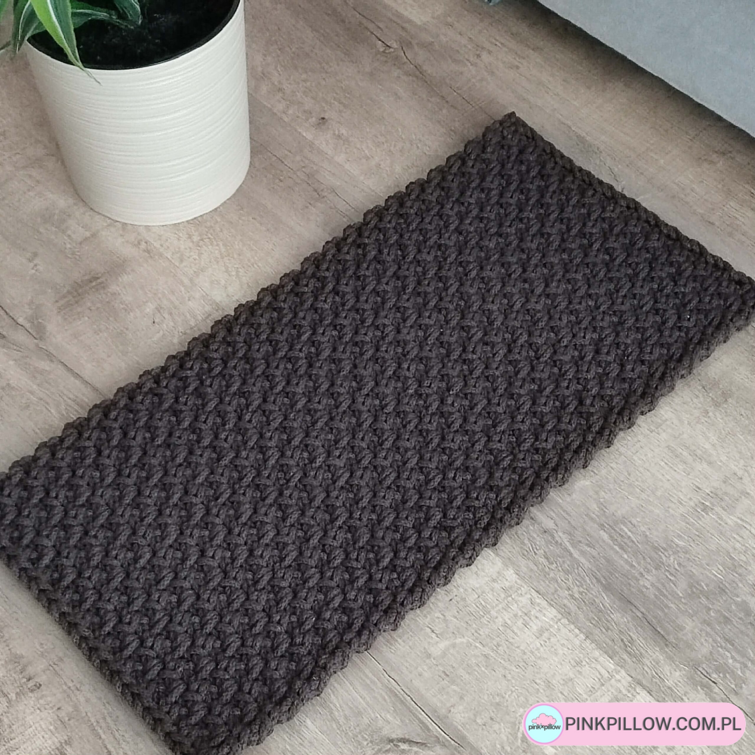 Dywan szydełkowy prostokątny ze sznurka 40x70 cm - Różne Kolory