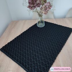 Prostokątny Bieżnik na komodę 40x60 cm - Kolor Grafit