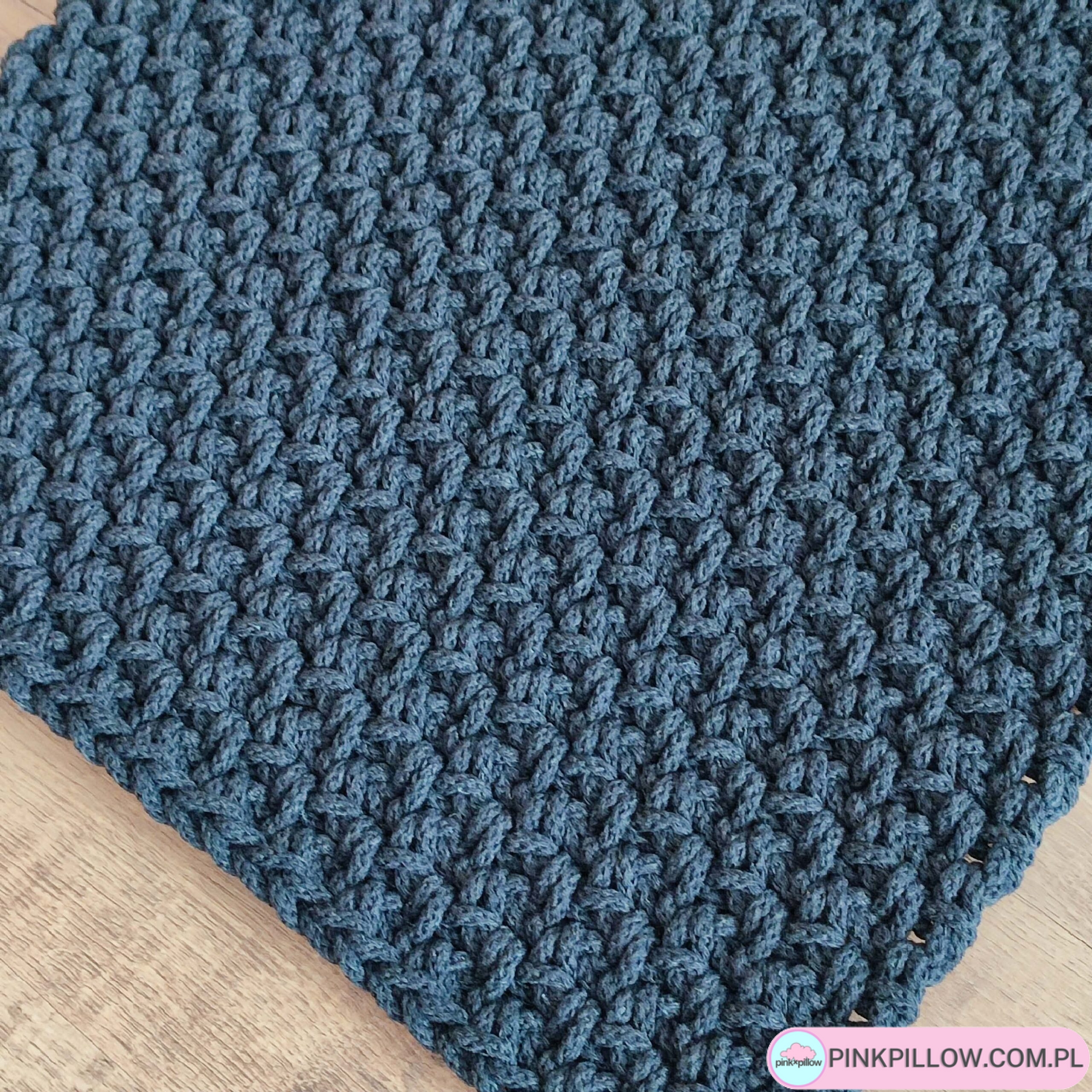 Dywan szydełkowy prostokątny ze sznurka 45x75 cm - Różne Kolory - obrazek 3