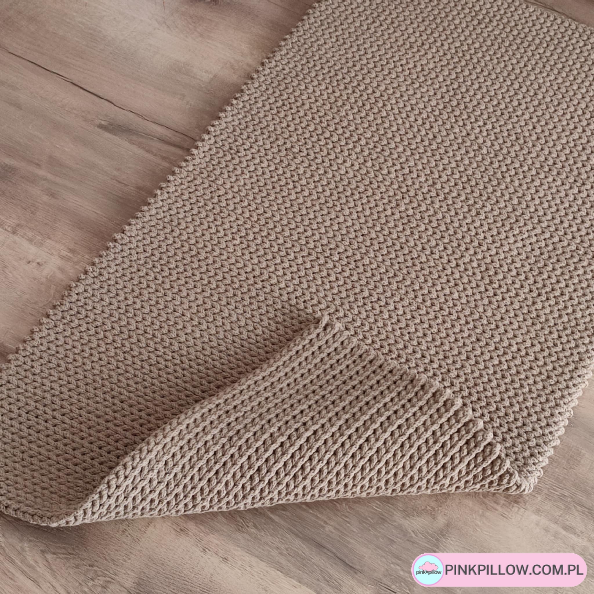 Prostokątny Dywan sznurkowy na podłogę - Dwustronny