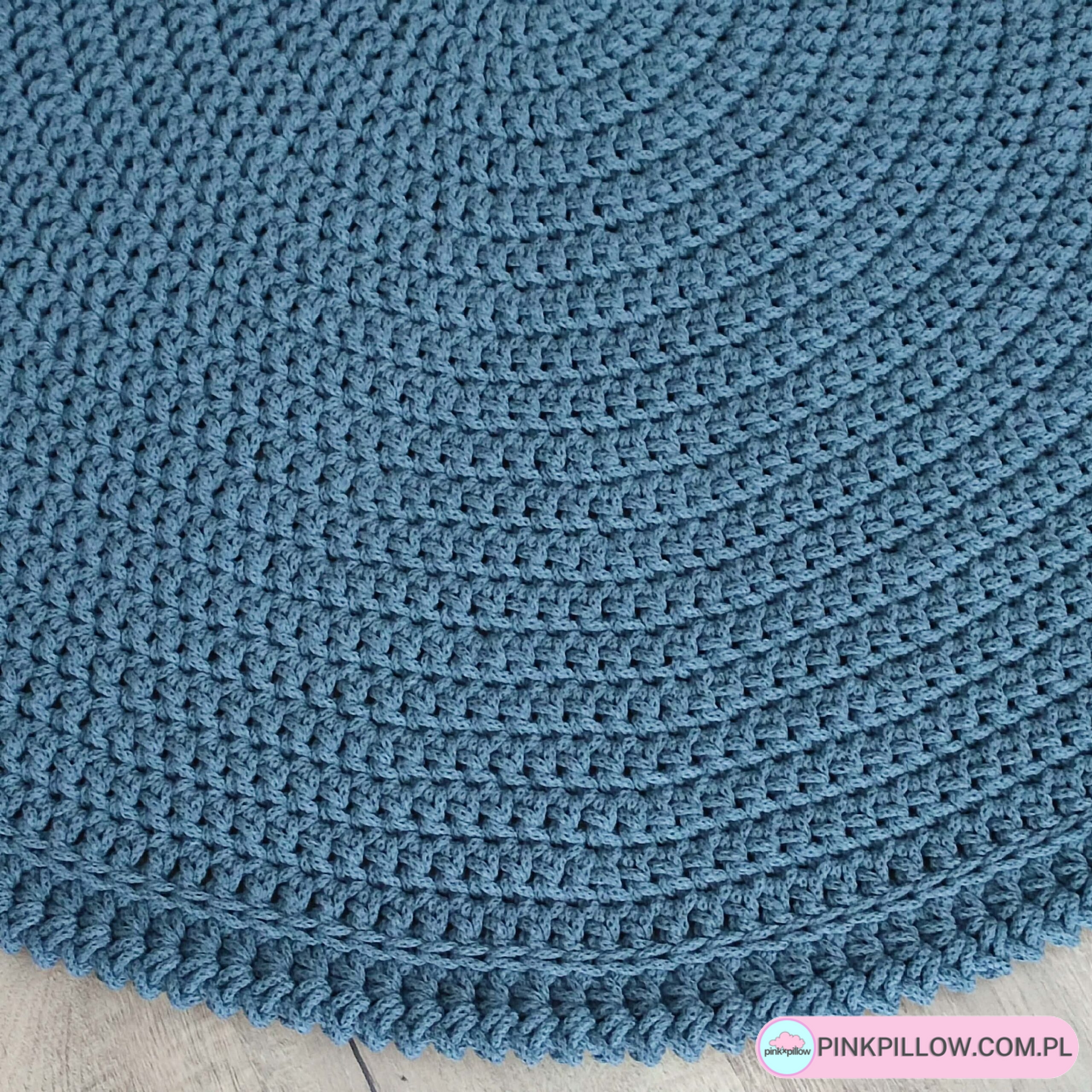 Dywan Bawełniany okrągły ze sznurka 120 cm - Różne Kolory - obrazek 3