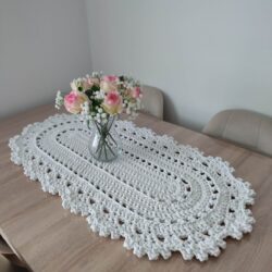 Bieżnik owalny ze sznurka bawełnianego 50x95 cm - Różne Kolory