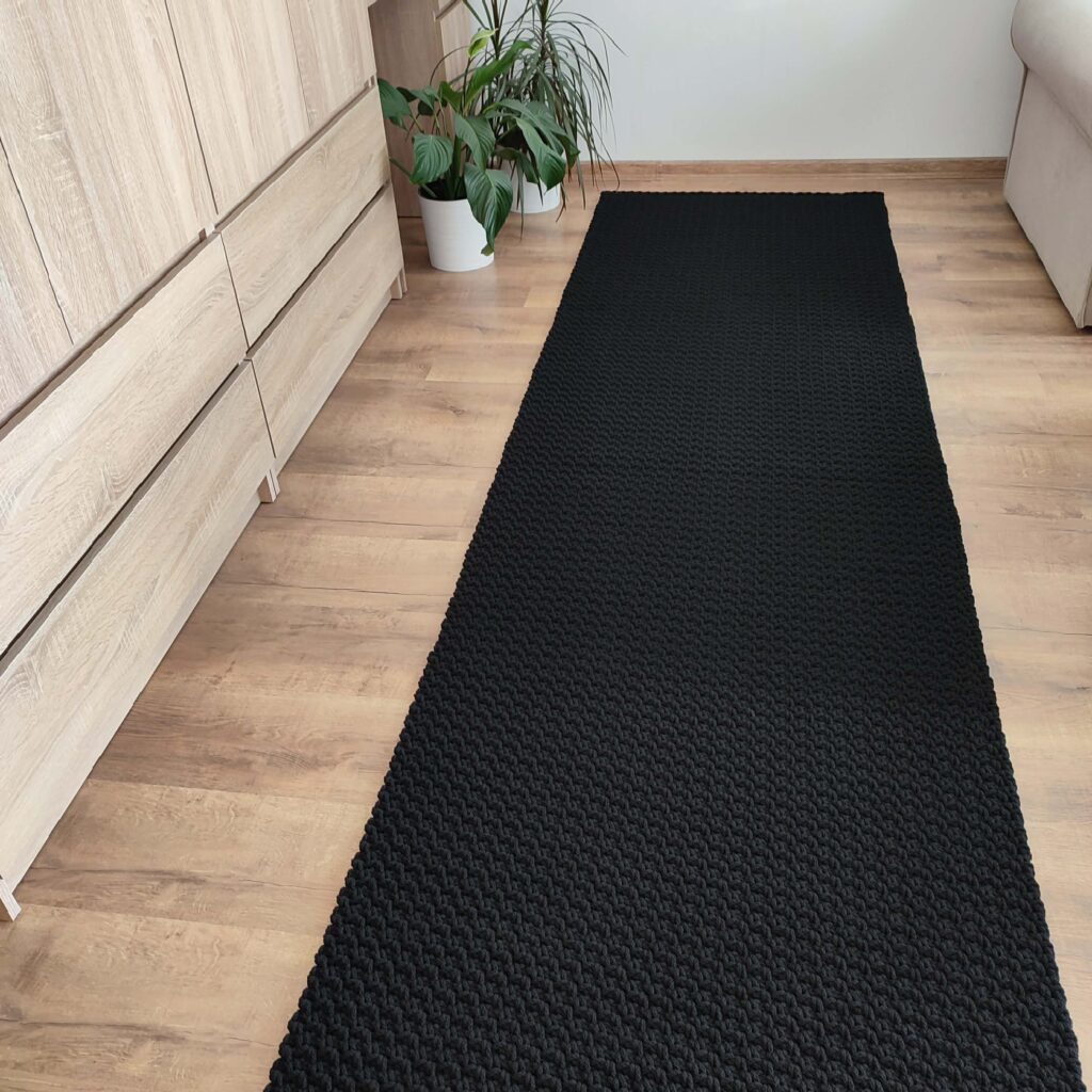Długi Prosty Dywan ze sznurka prostokątny 80x300 cm - Różne Kolory