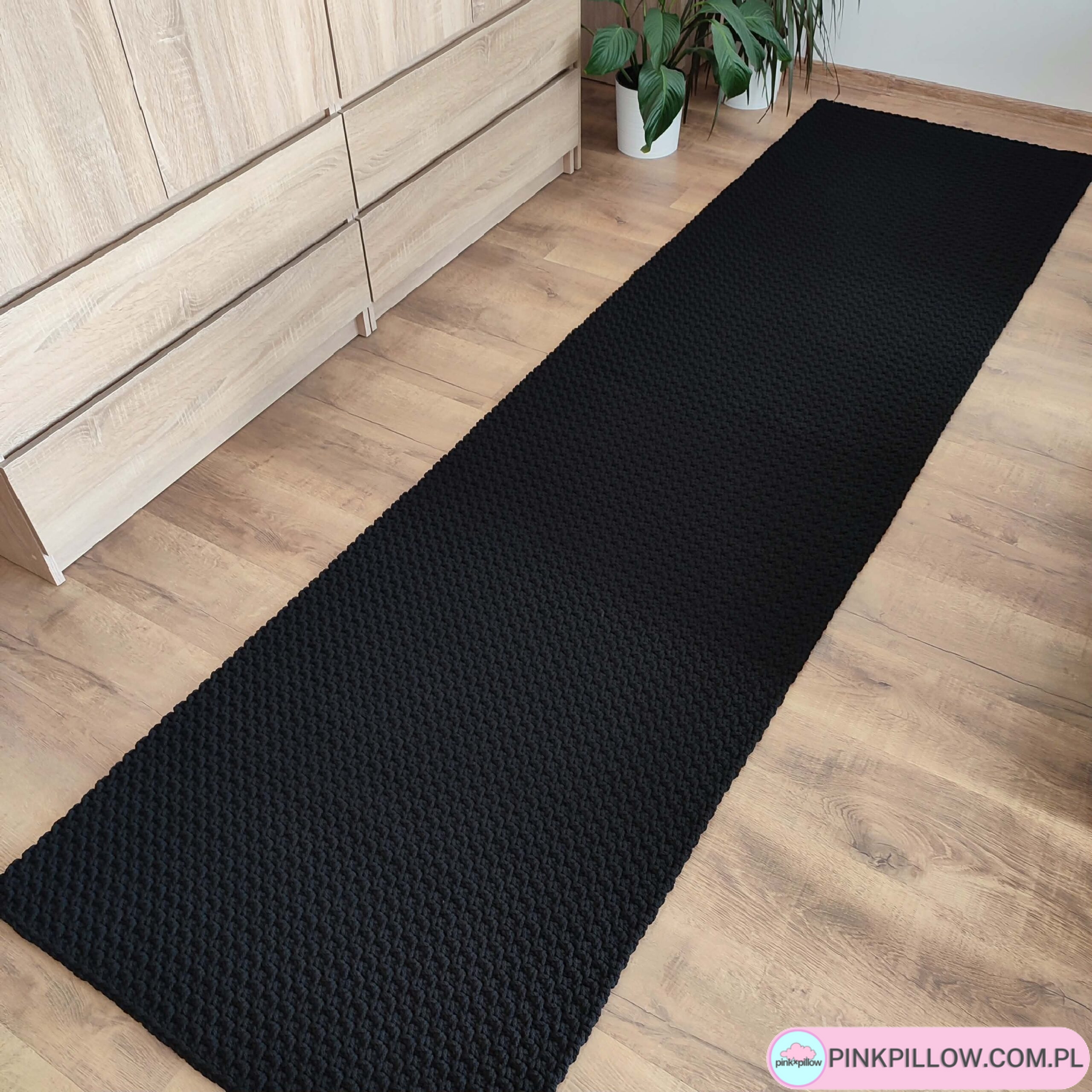 Długi Prosty Dywan ze sznurka prostokątny 80x300 cm - Różne Kolory