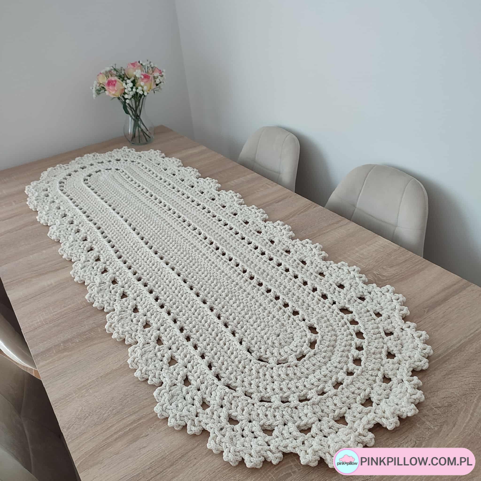 Długi Bieżnik ozdobny na stół lub ławę 50x150 cm - Różne Kolory - obrazek 2