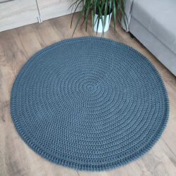 Dywan Bawełniany okrągły ze sznurka 120 cm - Różne Kolory