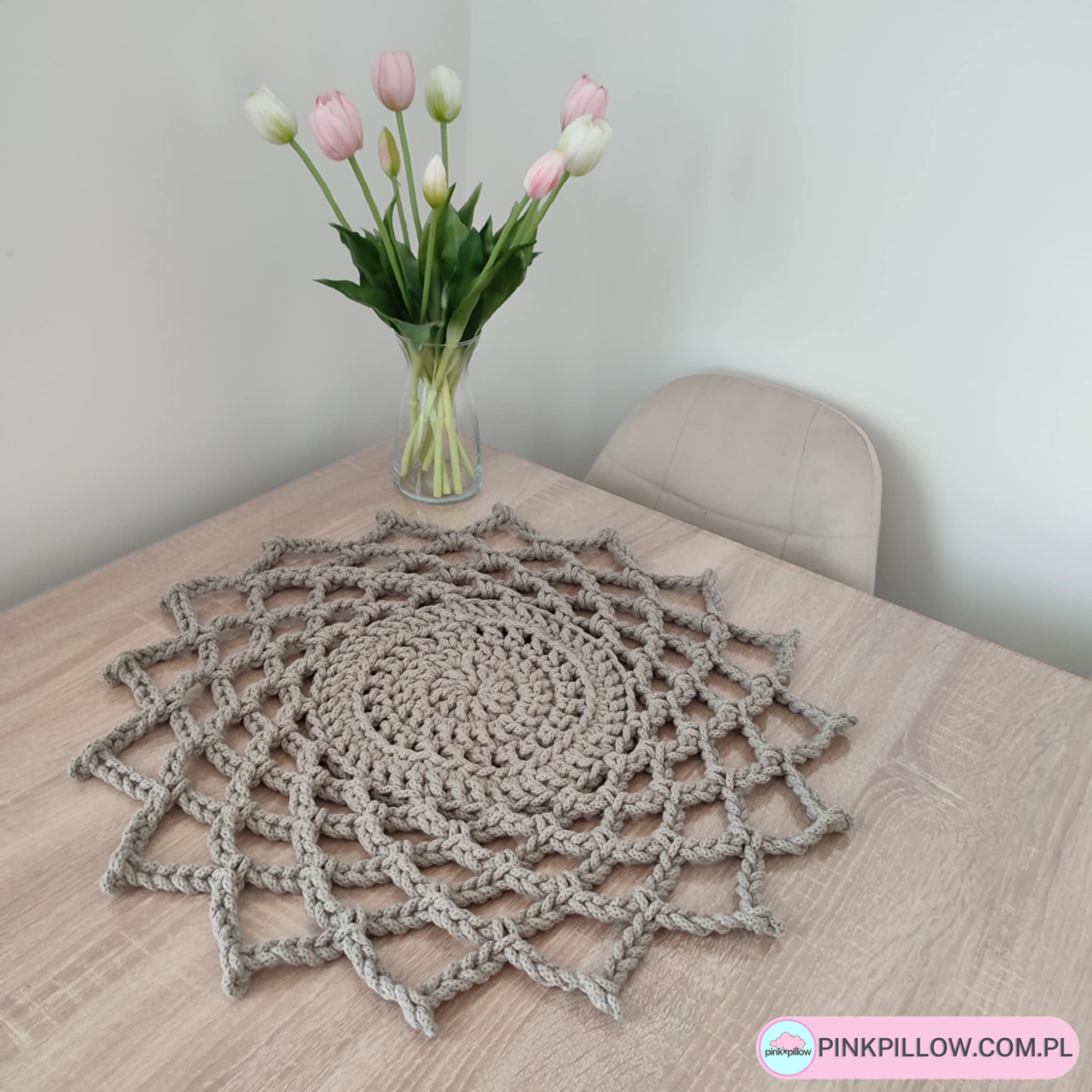 Nakrycie stołu Serwetka 55 cm - Wzór Gwiazda - obrazek 2