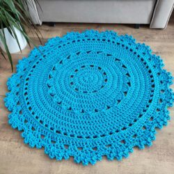 Unikalny Dywan ze sznurka bawełnianego 90 cm - Różne Kolory