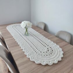 Bieżnik owalny na długi stół - Wymiary 50x150 cm - Różne Kolory