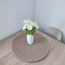 Podkładka szydełkowa ze sznurka bawełniana 55 cm - Różne Kolory