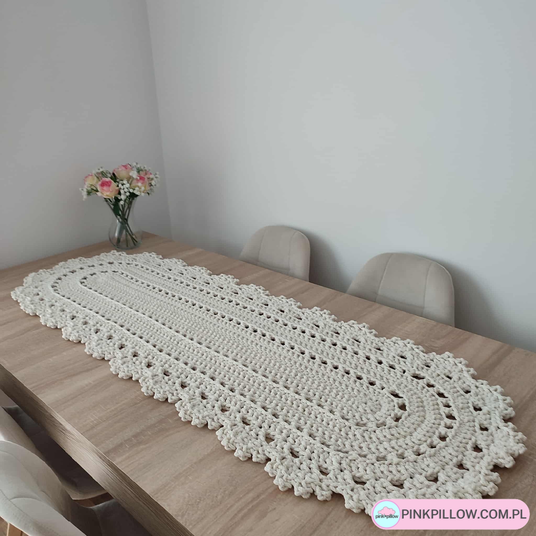 Długi Bieżnik ozdobny na stół lub ławę 50x150 cm - Różne Kolory - obrazek 3